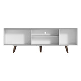 Rack para TV hasta 65 pulgadas con Patas Dubai Blanco/Marrón