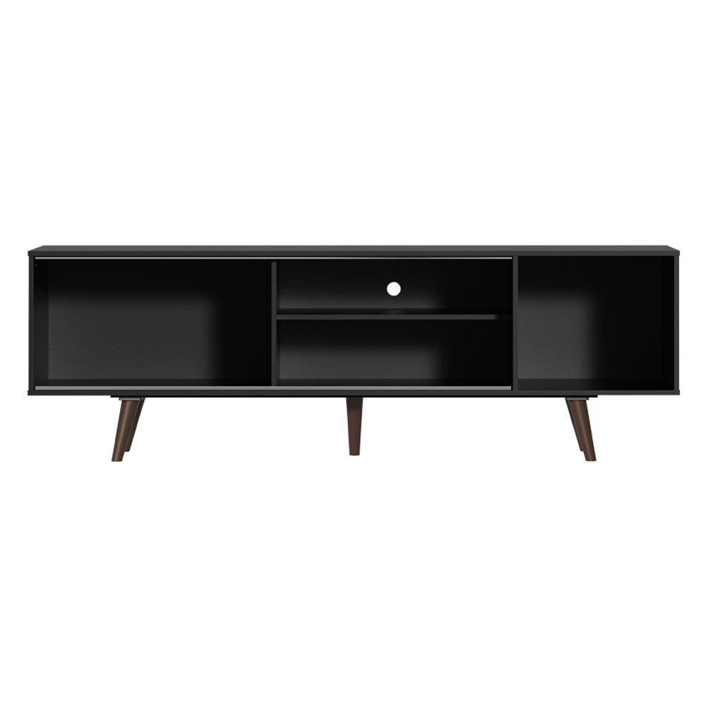 Rack para TV hasta 65 Pulgadas 160 cm con Patas Dubai Negro/Marrón Madesa