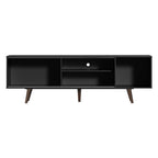 Rack para TV hasta 65 Pulgadas 160 cm con Patas Dubai Negro/Marrón Madesa