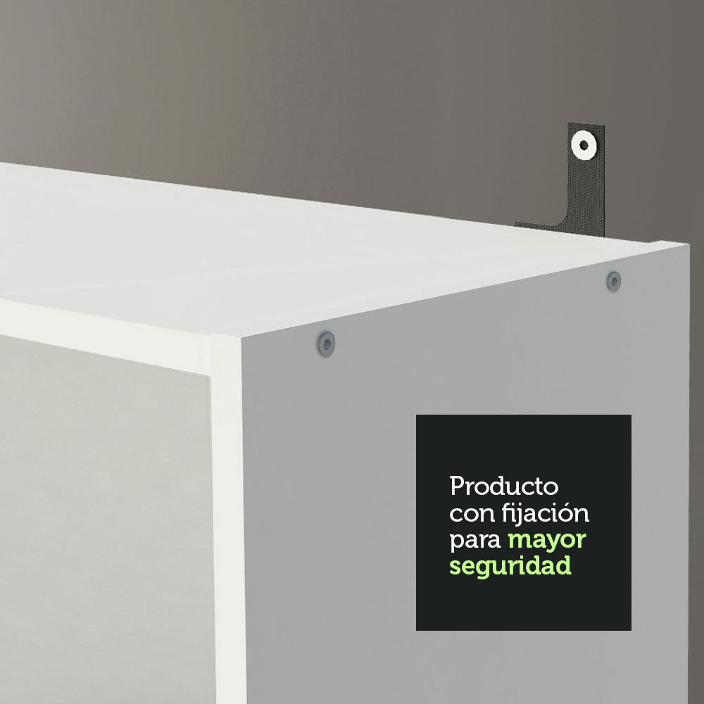 Biblioteca Organizador Madesa 6908 con 6 Nichos Blanco