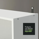 Biblioteca Organizador Madesa 6908 con 6 Nichos Blanco