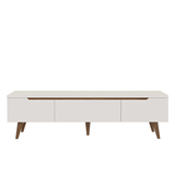 Rack para TV hasta 80 pulgadas 180 cm 2 Puertas 1 Cajón Doha Blanco/Marrón