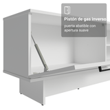 Rack para TV hasta 80 Pulgadas 218 cm 2 Puertas Blanco Agata Madesa