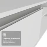 Rack para TV hasta 80 Pulgadas 218 cm 2 Puertas Blanco Glamy Madesa