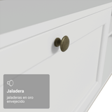 Rack Flotante para TV hasta 80 Pulgadas 218 cm 2 Puertas Blanco Vik Madesa