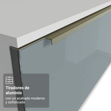 Rack para TV hasta 80 Pulgadas 218 cm 2 Puertas Blanco/Gris Lux Madesa