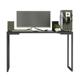 Mesa de Oficina Industrial Preta 120 cm Nero Marquina Madesa