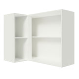 Alacena Cocina Esquinera 100% MDF con Porta Botellas Blanco Smart Madesa