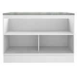 Bajo Mesada Cocina 120 x 60 cm 2 Puertas (Con mesada) Blanco Agata Madesa