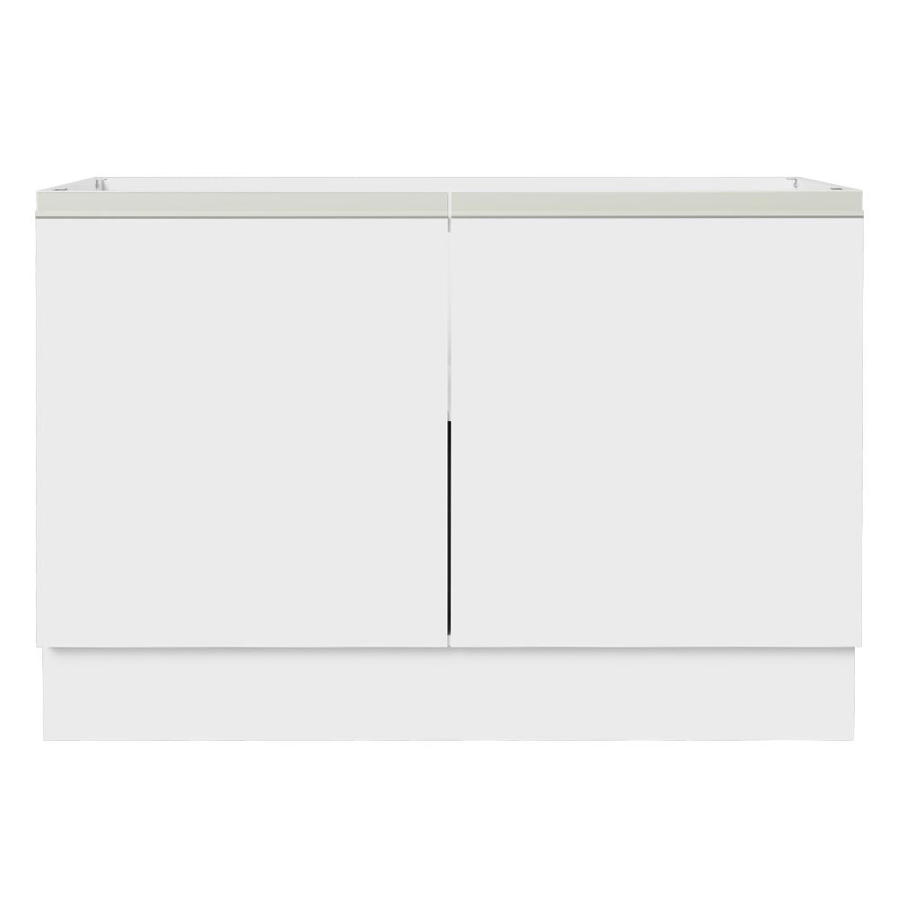 Bajo Mesada Cocina 120 x 60 cm 2 Puertas (Sin Mesada) Blanco Glamy Madesa