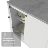 Bajo Mesada para Bacha 120 x 60 cm (Sin Mesada) Blanco Vik Madesa