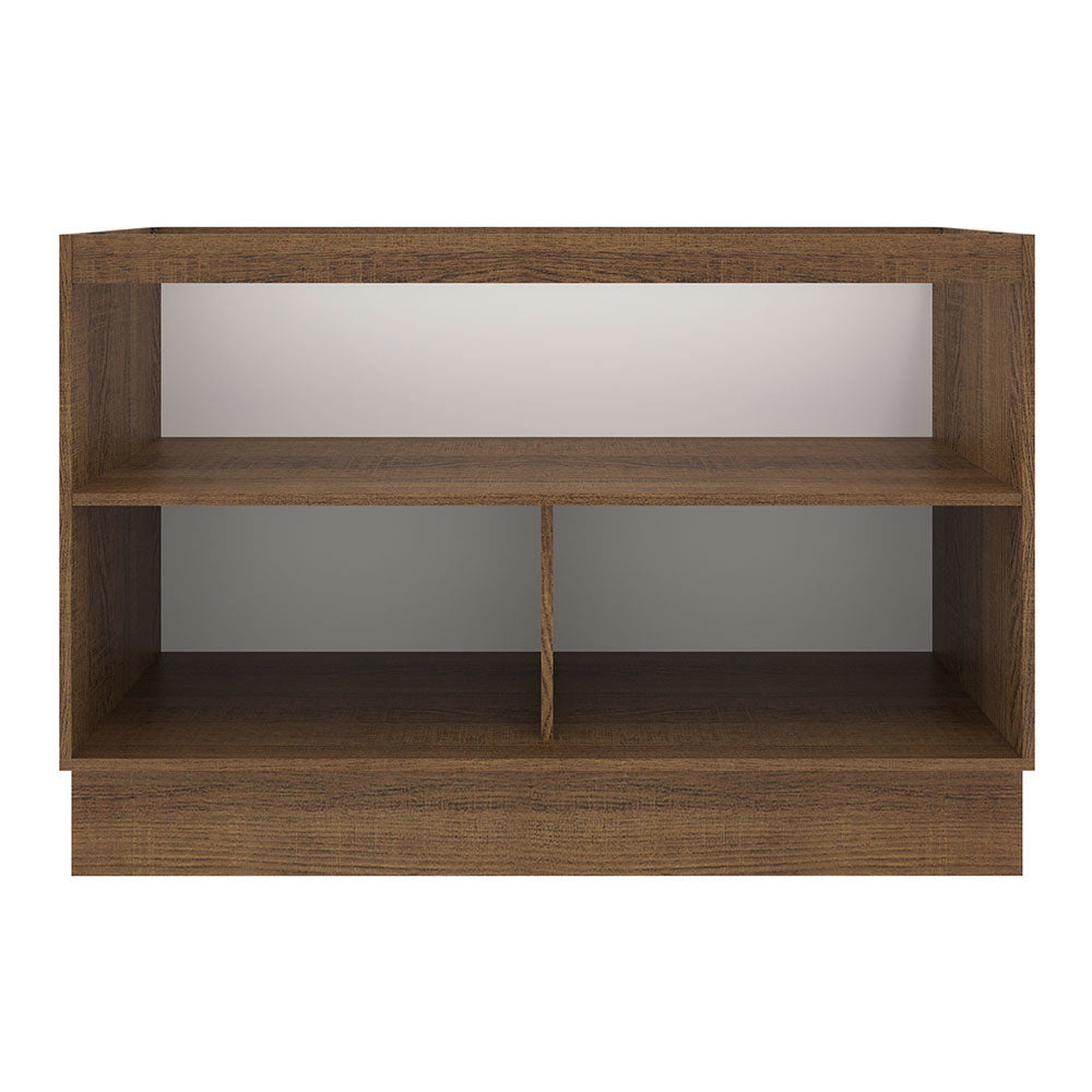 Bajo Mesada Cocina 120 x 60 cm 2 Puertas (Con Mesada) Marrón/Crema Agata Madesa