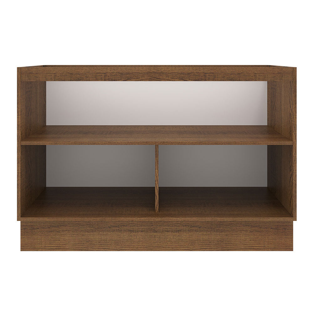 Bajo Mesada Cocina 120 x 60 cm 2 Puertas (Sin Mesada) Marrón/Negro Agata Madesa