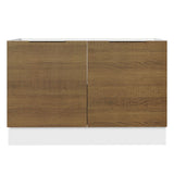 Bajo Mesada Cocina 120 x 60 cm 2 Puertas (Sin Mesada) Blanco/Marrón Stella Madesa