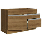 Bajo Mesada 120 x 60 cm 1 Puerta 2 Cajones (Sin Mesada) Marrón Glamy Madesa