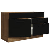 Bajo Mesada Cocina 120 x 60 cm 1 Puerta 2 Cajones (Sin Mesada) Marrón/Negro Agata Madesa