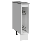 Bajo Mesada Especiero 20x60 cm 1 Puerta (Con Mesada) Blanco/Crema Vik Madesa
