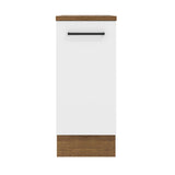 Bajo Mesada Cocina 35 x 60 cm 1 Puerta (Con Mesada) Marrón/Blanco Agata Madesa