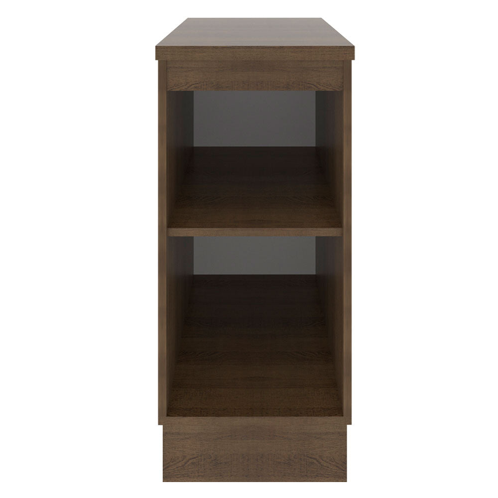 Bajo Mesada Madesa Glamy 35 x 60 cm 1 Puerta (Con Mesada) Marrón/Blanco