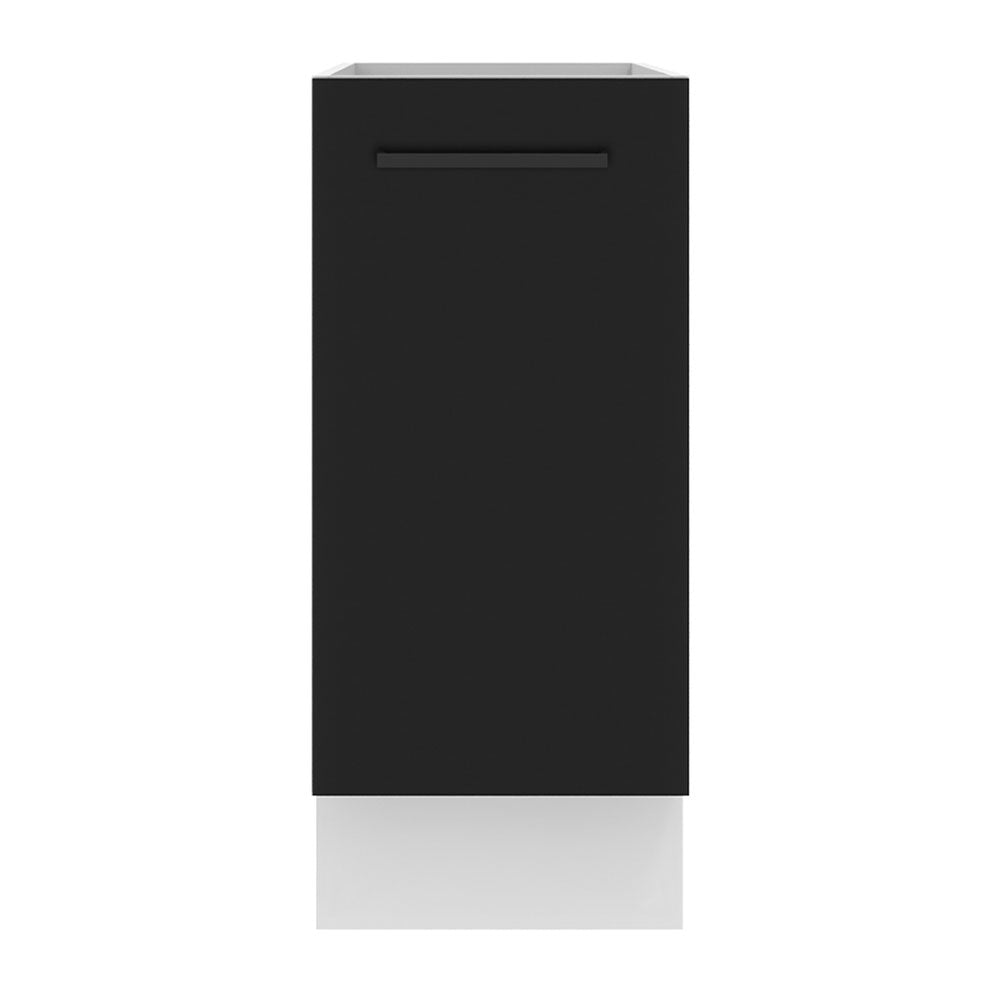 Bajo Mesada Cocina 35 x 60 cm 1 Puerta (Sin Mesada) Blanco/Negro Agata Madesa
