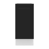 Bajo Mesada Cocina 35 x 60 cm 1 Puerta (Sin Mesada) Blanco/Negro Agata Madesa