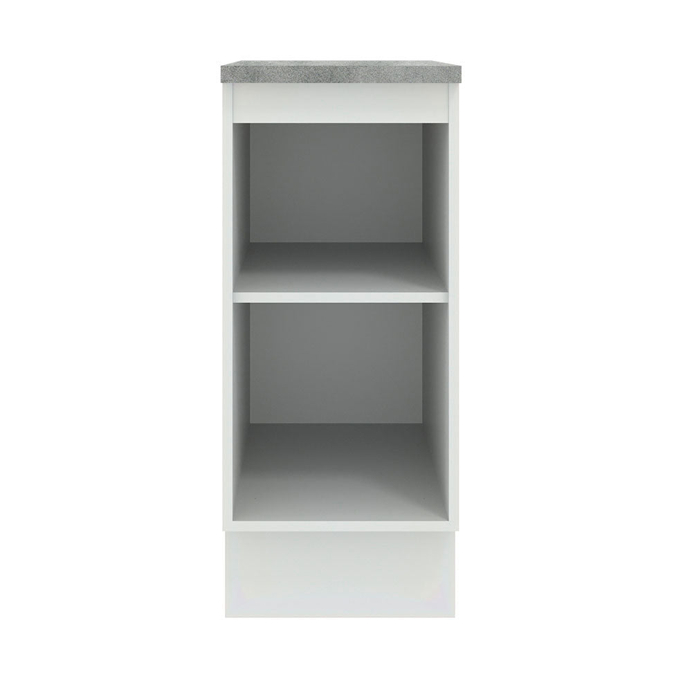Bajo Mesada Cocina 35 x 60 cm 1 Puerta (Con Mesada) Blanco/Negro Agata Madesa