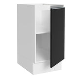 Bajo Mesada Cocina 35 x 60 cm 1 Puerta (Sin Mesada) Blanco/Negro Glamy Madesa