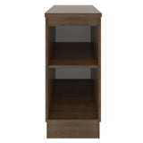 Bajo Mesada Madesa Glamy 35 x 60 cm 1 Puerta (Con Mesada) Marrón/Negro