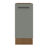 Bajo Mesada Cocina 35 x 60 cm 1 Puerta (Sin Mesada) Marrón/Gris Agata Madesa