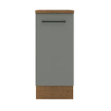 Bajo Mesada Cocina 35 x 60 cm 1 Puerta (Con Mesada) Marrón/Gris Agata Madesa