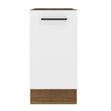 Bajo Mesada 40 cm x 60 cm, 1 Puerta Agata Marrón/Blanco