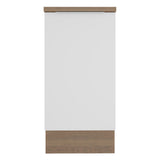 Bajo Mesada Cocina 40 x 60 cm 1 Puerta (Con Mesada) Marrón/Blanco Stella Madesa