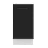 Bajo Mesada Cocina 40 x 60 cm 1 Puerta (Sin Mesada) Blanco/Negro Agata Madesa