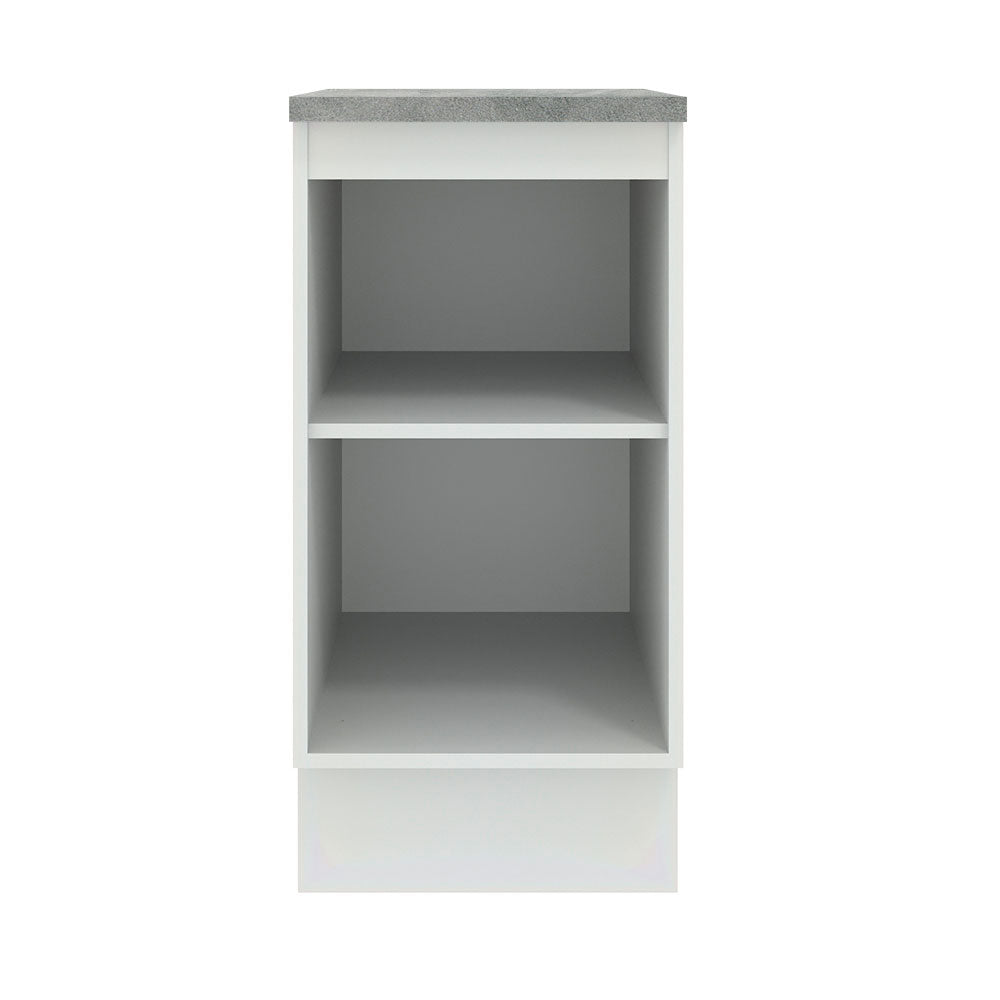 Bajo Mesada Cocina 40 x 60 cm 1 Puerta (Con Mesada) Blanco/Negro Agata Madesa