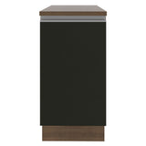 Bajo Mesada 40 cm x 60 cm, Sin cajones 1 Puerta Glamy Marrón/Negro
