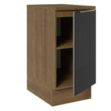Bajo Mesada 40 cm x 60 cm, 1 Puerta Lux Marrón/Negro