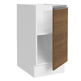 Bajo Mesada Cocina 40 x 60 cm 1 Puerta (Sin Mesada) Blanco/Marrón Glamy Madesa