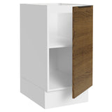 Bajo Mesada Cocina 40 x 60 cm 1 Puerta (Sin Mesada) Blanco/Marrón Stella Madesa