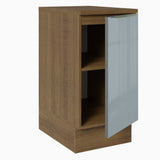 Bajo Mesada 40 cm x 60 cm, 1 Puerta Lux Marrón/Gris