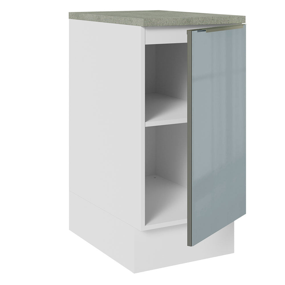 Bajo Mesada 40 cm x 60 cm, 1 Puerta Lux Blanco/Gris
