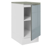 Bajo Mesada 40 cm x 60 cm, 1 Puerta Lux Blanco/Gris