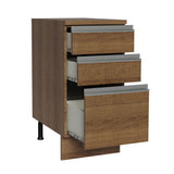 Bajo Mesada Madesa Glamy 40 x 60 cm 3 Cajones (Con Mesada) Marrón
