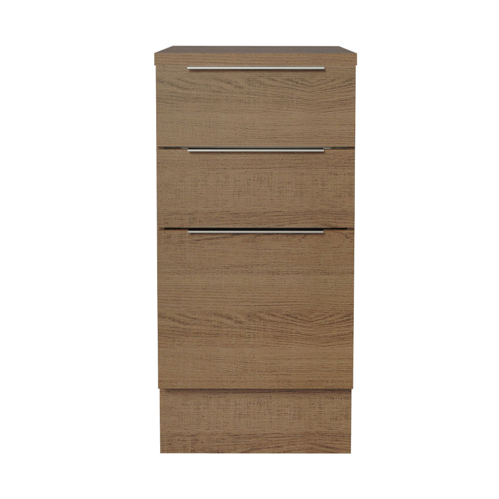 Bajo Mesada Cocina 40 x 60 cm 3 Cajones (Con Mesada) Marrón Stella Madesa