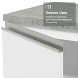 Bajo Mesada 50x60cm 1 Puerta (Sin Mesada) Blanco Glamy