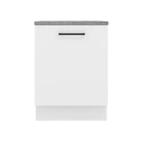 Bajo Mesada Cocina 60 x 60 cm 1 Puerta (Con Mesada) Blanco Agata Madesa