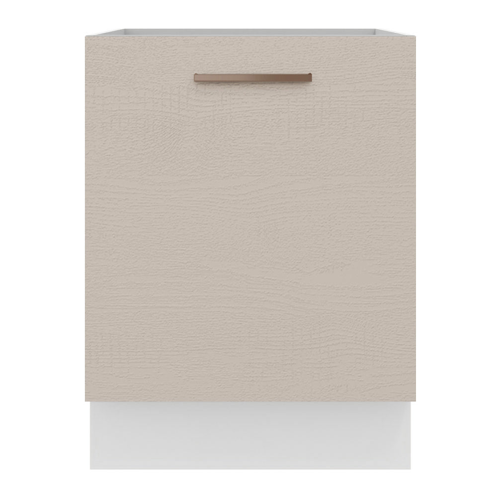 Bajo Mesada Cocina 60 x 60 cm 1 Puerta (Sin Mesada) Blanco/Crema Agata Madesa
