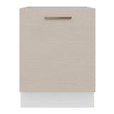 Bajo Mesada Cocina 60 x 60 cm 1 Puerta (Sin Mesada) Blanco/Crema Agata Madesa
