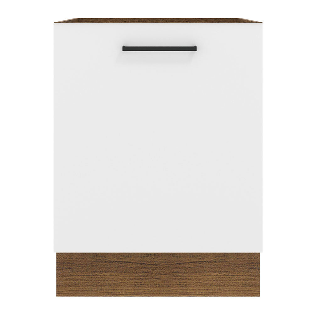 Bajo Mesada Cocina 60 x 60 cm 1 Puerta (Sin Mesada) Marrón/Blanco Agata Madesa