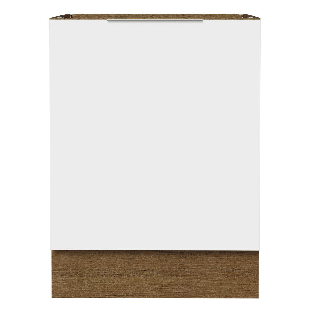 Bajo Mesada Cocina 60 x 60 cm 1 Puerta (Sin Mesada) Marrón/Blanco Stella Madesa