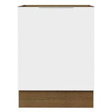 Bajo Mesada Cocina 60 x 60 cm 1 Puerta (Sin Mesada) Marrón/Blanco Stella Madesa